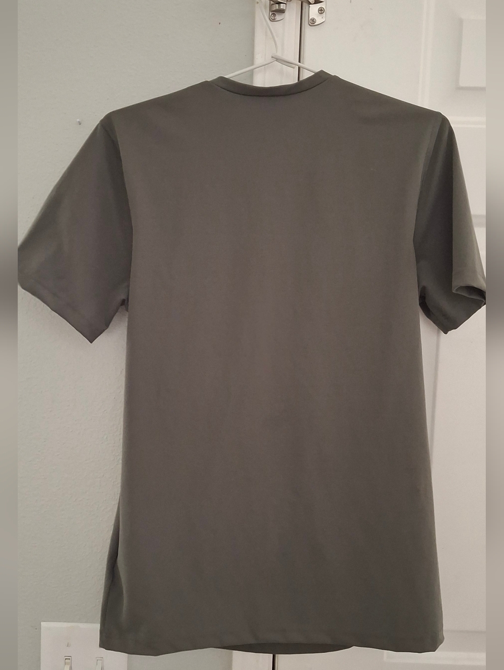 Lalabu Dad shirt Olive Green Fern Short Sleeve Top size medium Like NEW - Picture 9 of 9